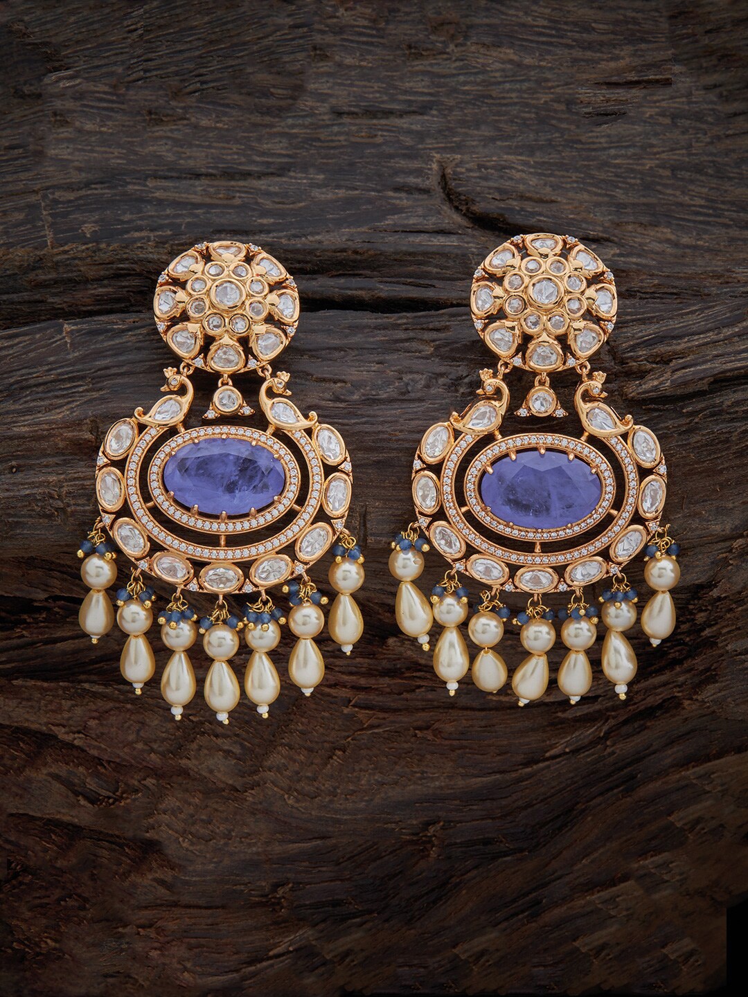 

Kushal's Fashion Jewellery Floral Drop Earrings, Lavender