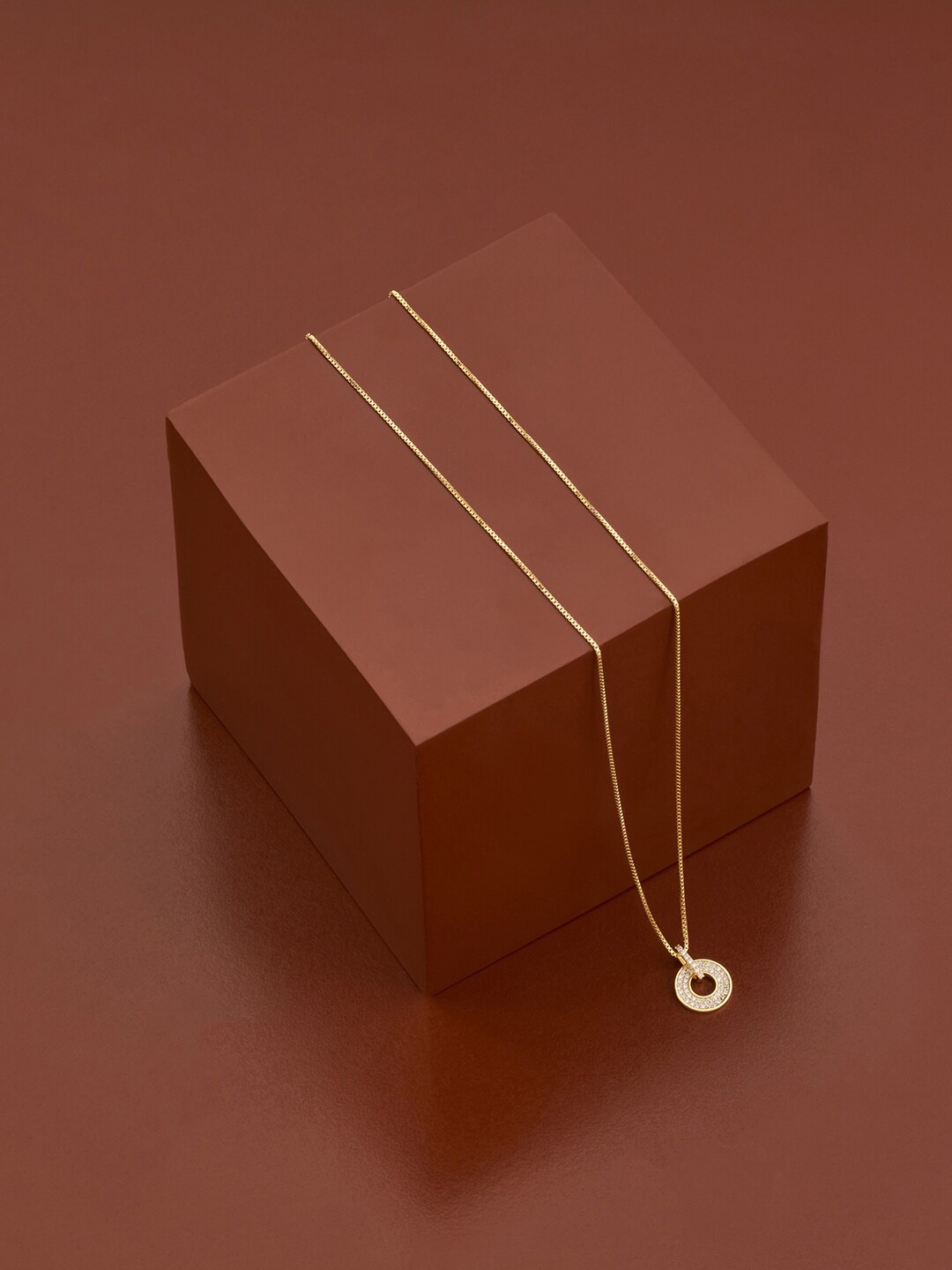 

Kushal's Fashion Jewellery 92.5 Silver Gold-Plated Chain