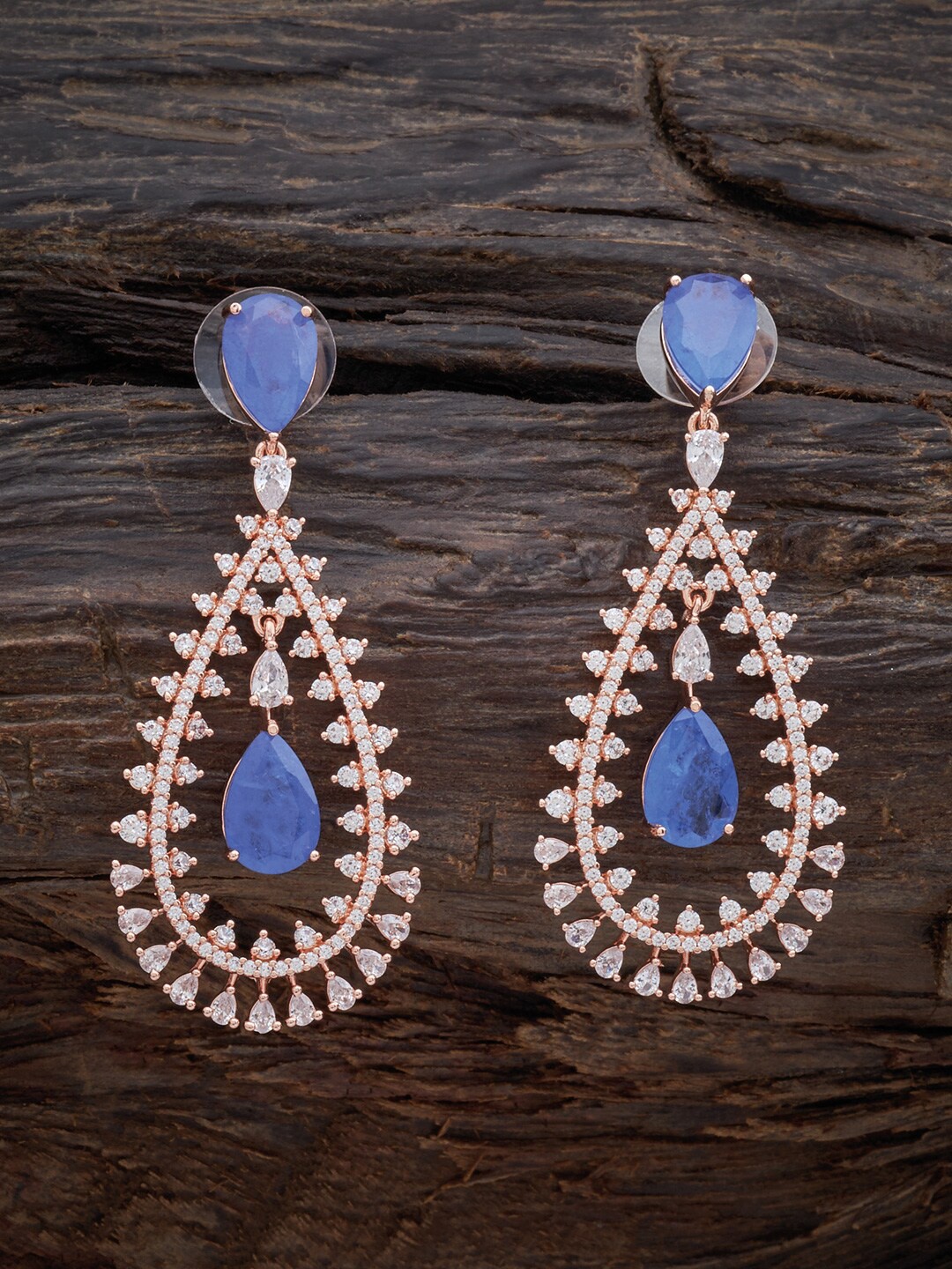 

Kushal's Fashion Jewellery Teardrop Shaped Drop Earrings, Lavender