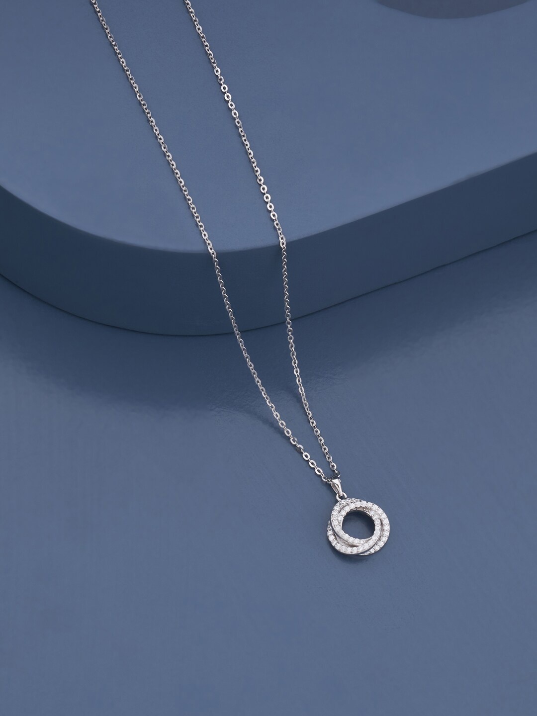 

Kushal's Fashion Jewellery Silver Rhodium-Plated Chain