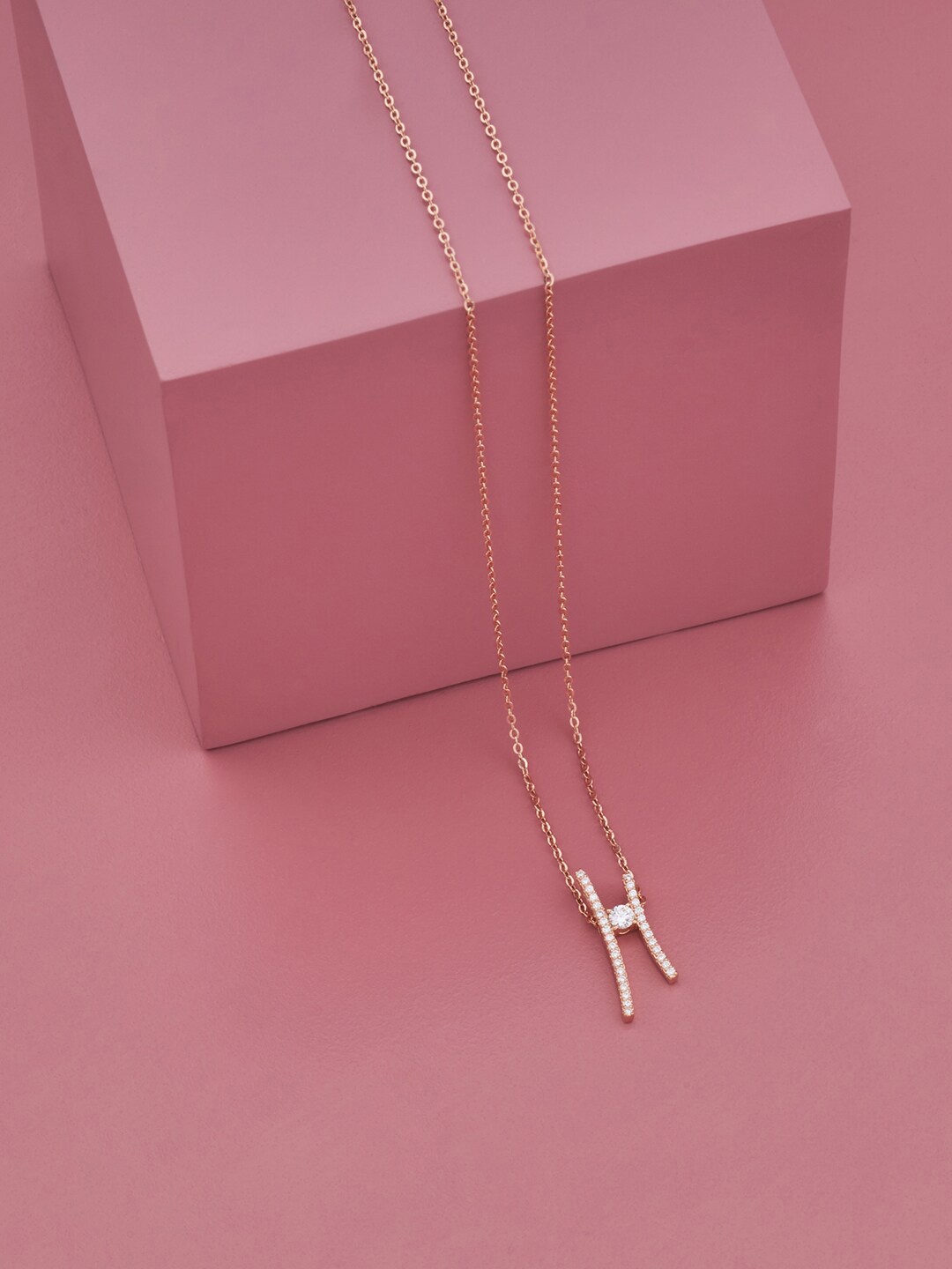 

Kushal's Fashion Jewellery Silver Rose Gold-Plated Chain