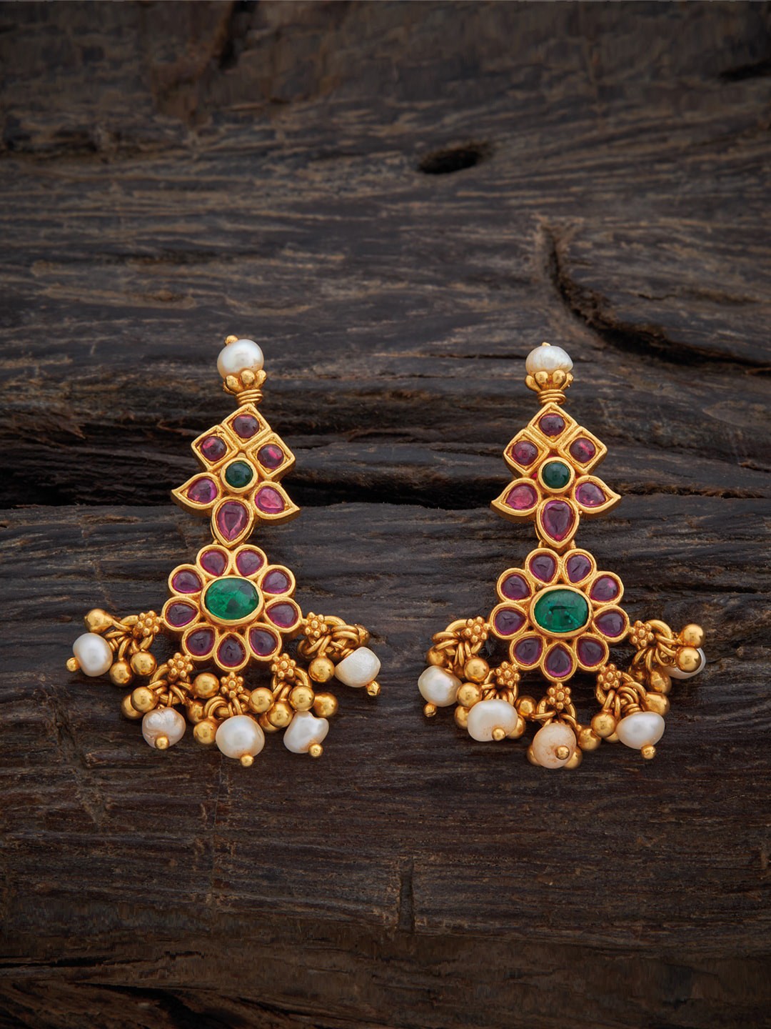 

Kushal's Fashion Jewellery Gold Plated Contemporary Drop Earrings