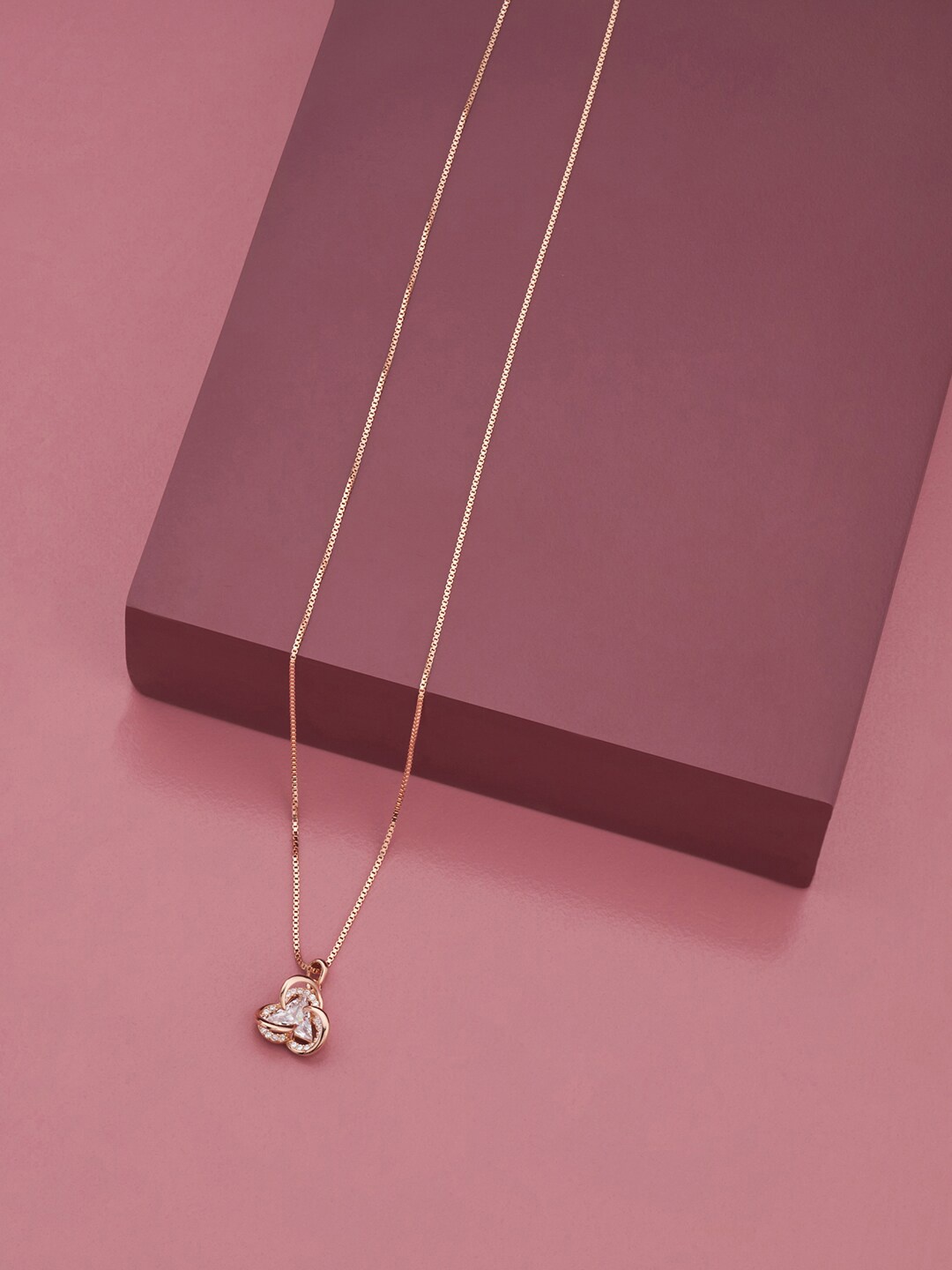

Kushal's Fashion Jewellery Silver Rose Gold-Plated Chain