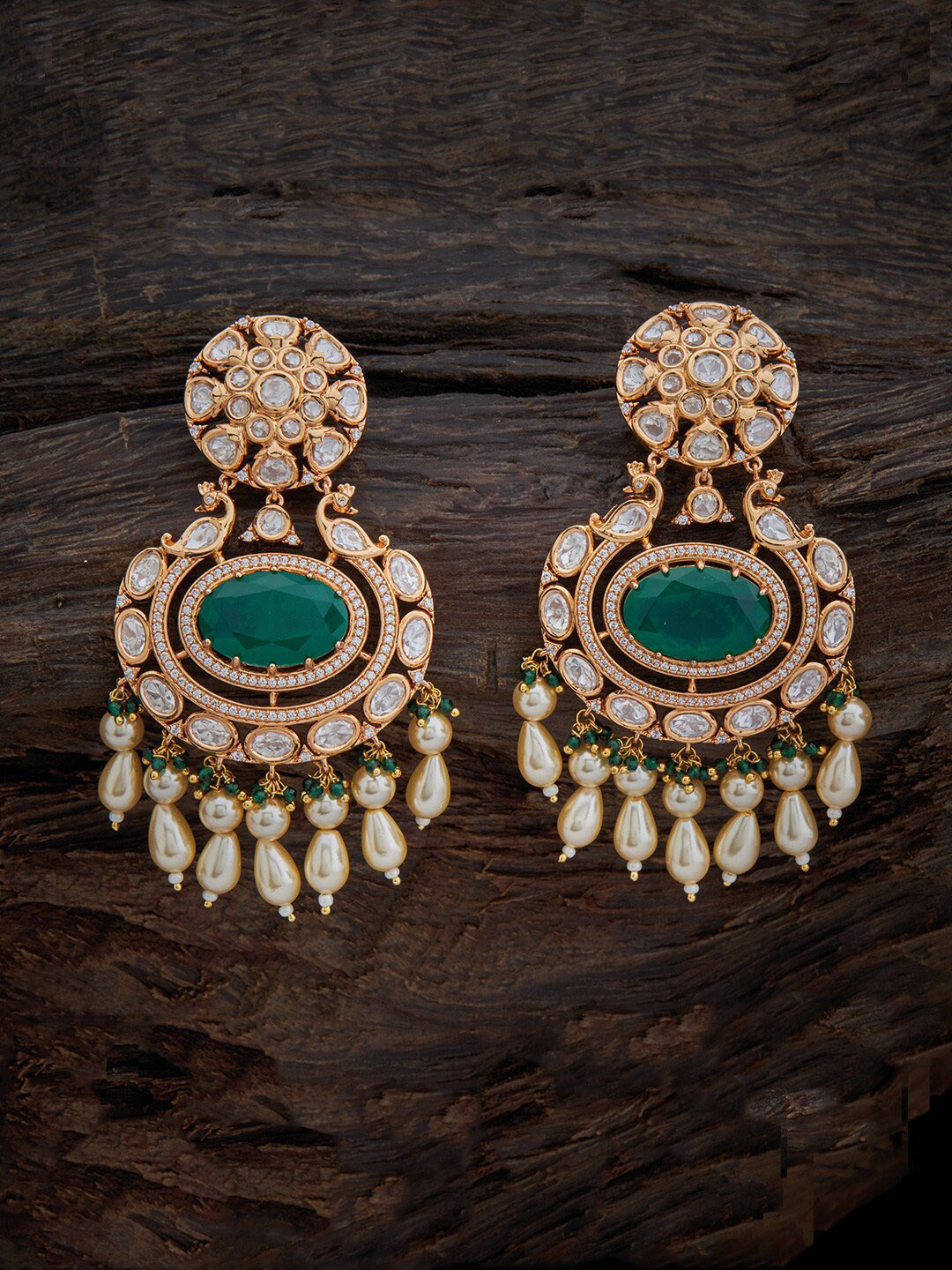 

Kushals Fashion Jewellery Contemporary Drop Earrings, Green