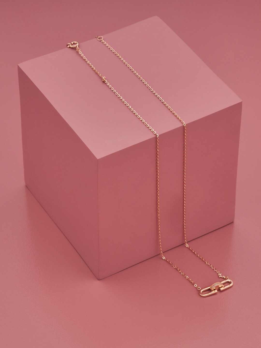 

Kushal's Fashion Jewellery Rose Gold-Plated Necklace