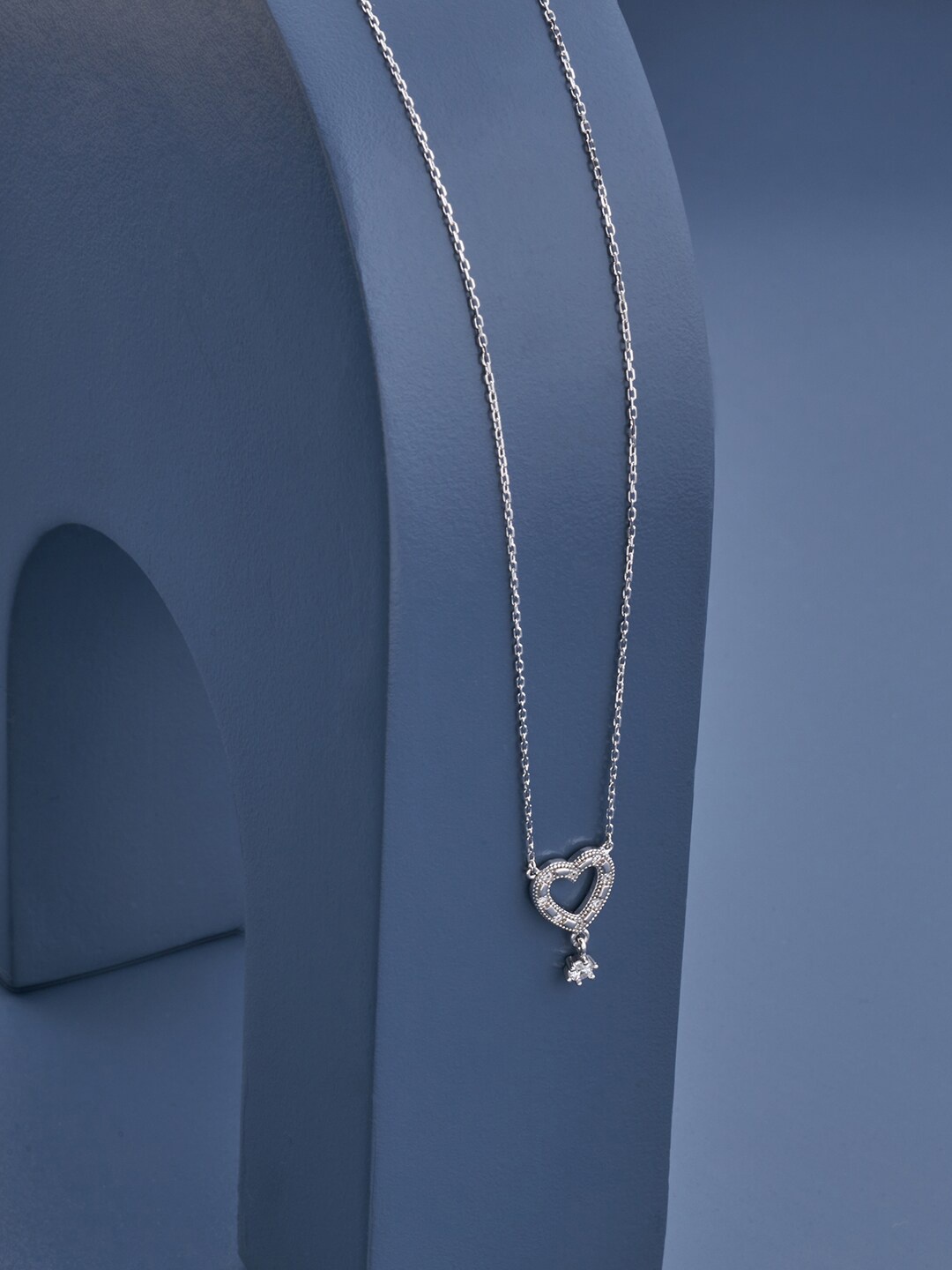 

Kushal's Fashion Jewellery Rhodium-Plated Necklace, Silver