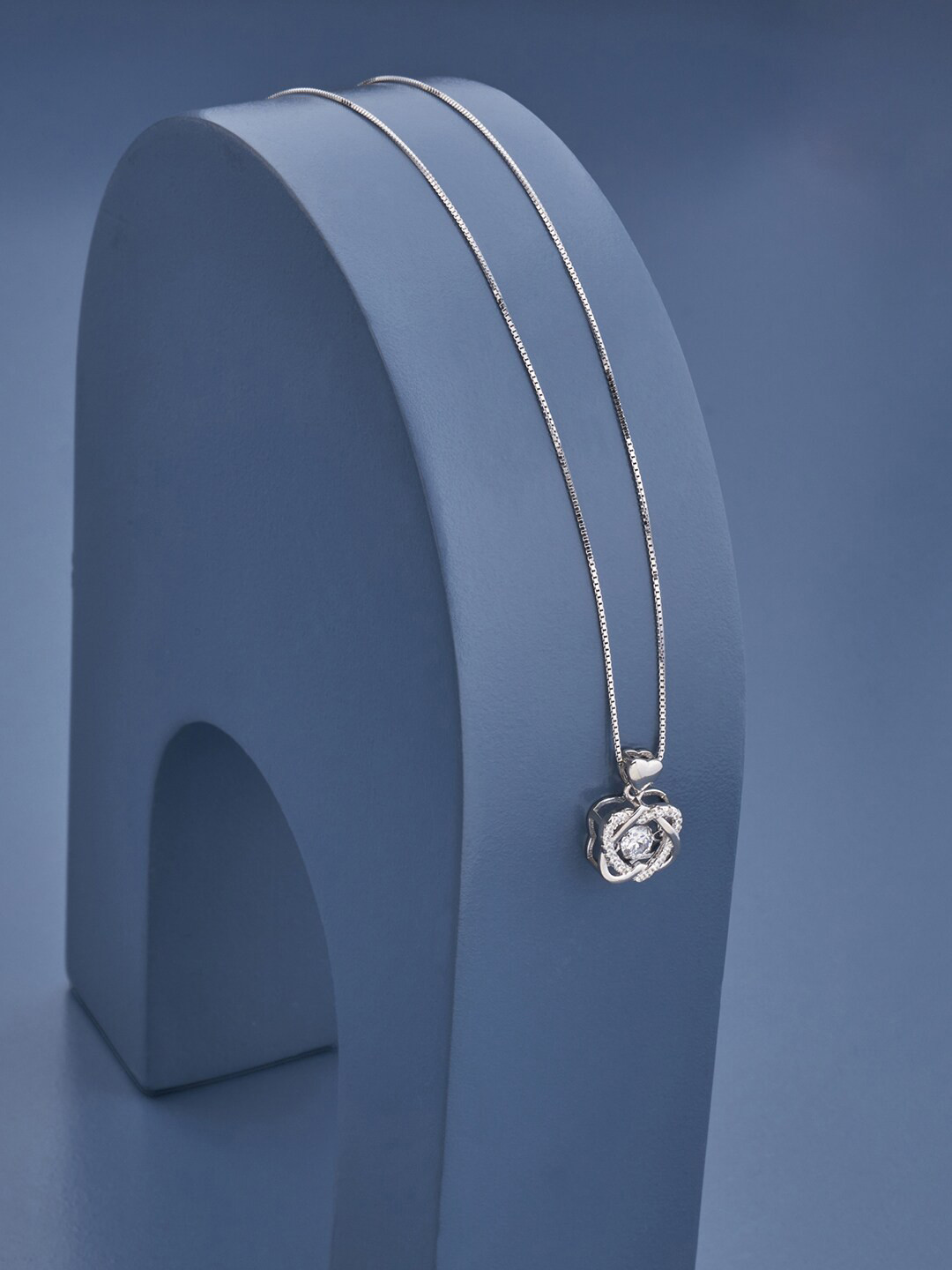 

Kushal's Fashion Jewellery 92.5 Silver Rhodium-Plated Chain