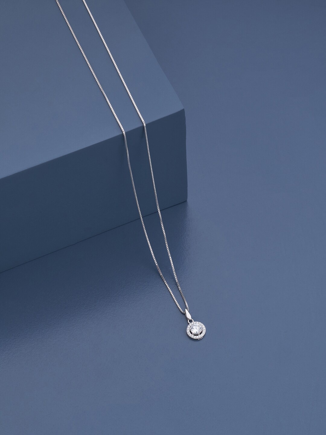 

Kushal's Fashion Jewellery 92.5 Silver Rhodium-Plated Chain