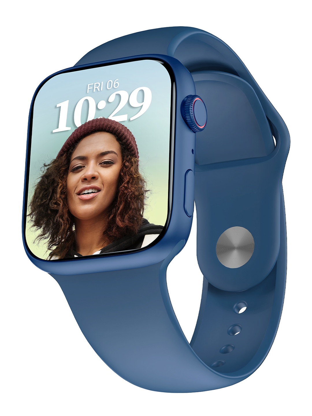

CrossBeats Ignite S5 1.96" Super AMOLED BT Calling 100+ Sports Mode 500+ Faces Smartwatch, Blue