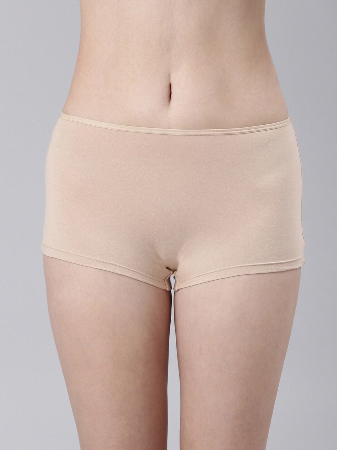 

FASO Women Snug-Fit Boy Shorts Briefs, Beige
