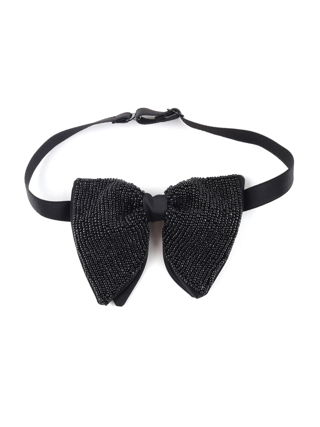 

Alvaro Castagnino Men Bead Embroidered Bow Tie, Black