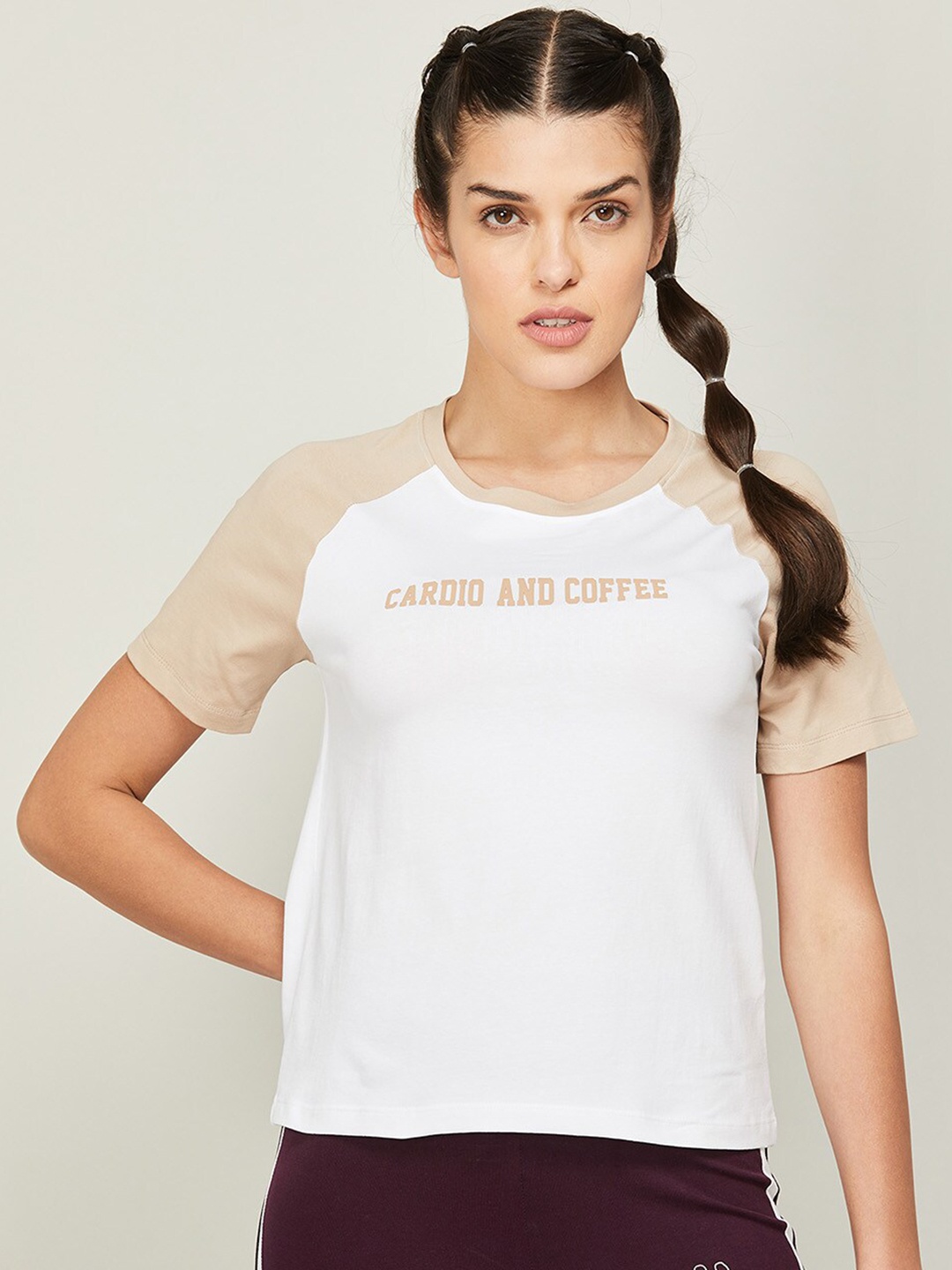 

Kappa Typography Colourblocked T-shirt, White