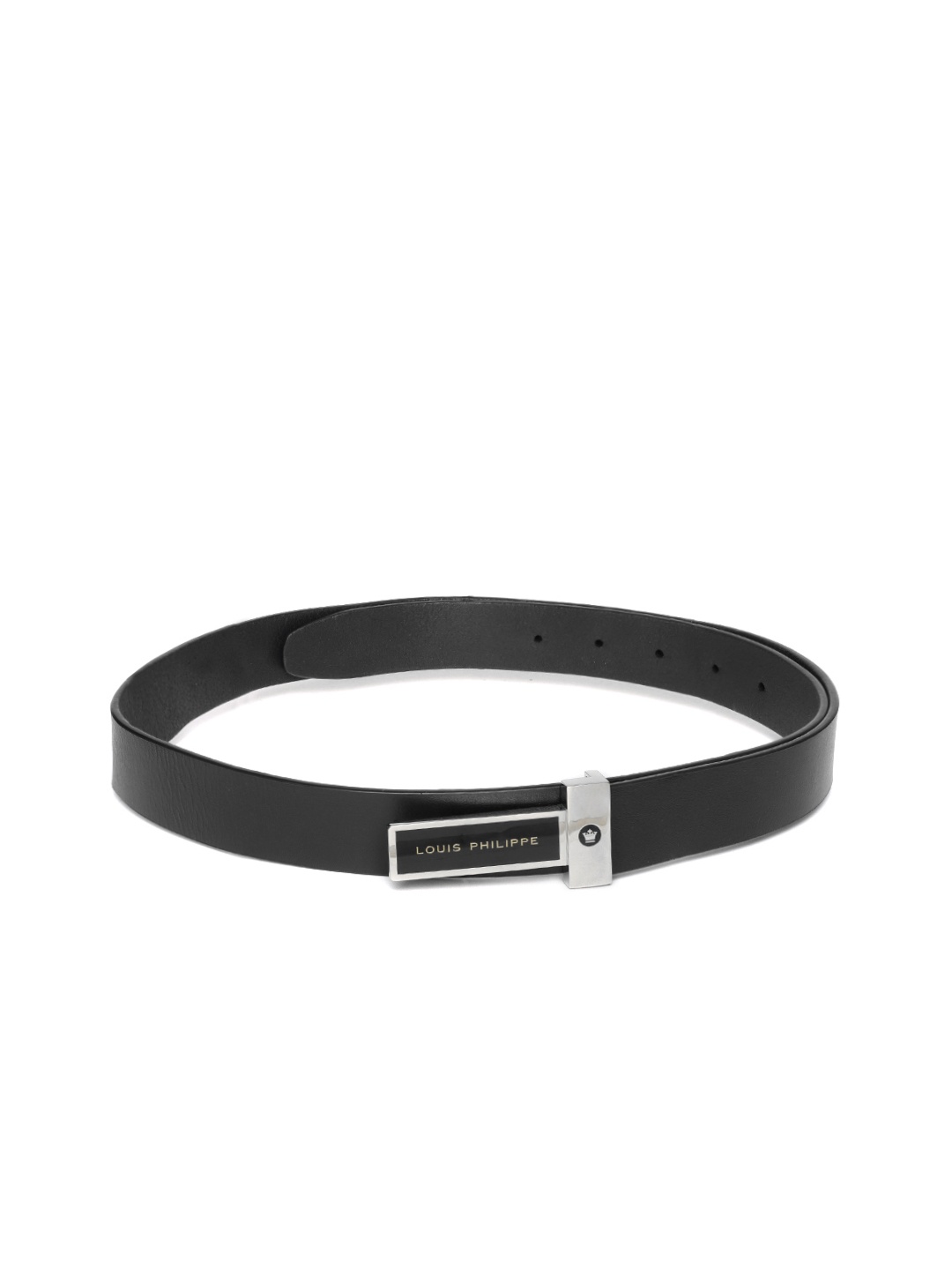 

Louis Philippe Men Leather Belt, Black