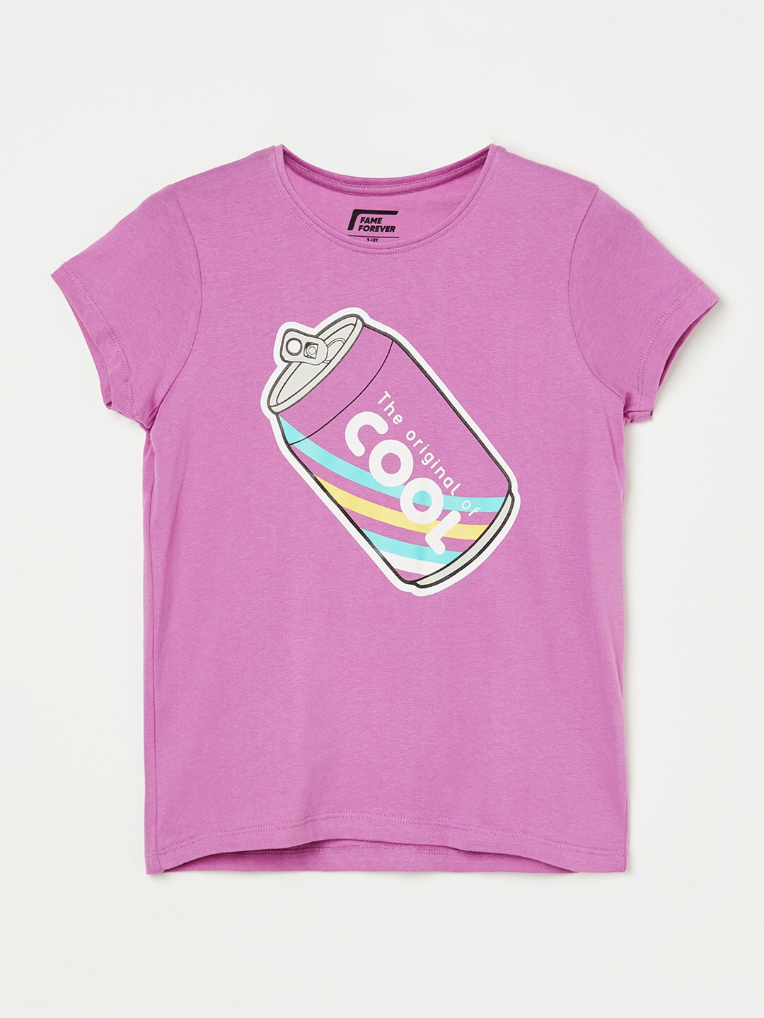 

Fame Forever by Lifestyle Girls Printed T-shirt, Lavender