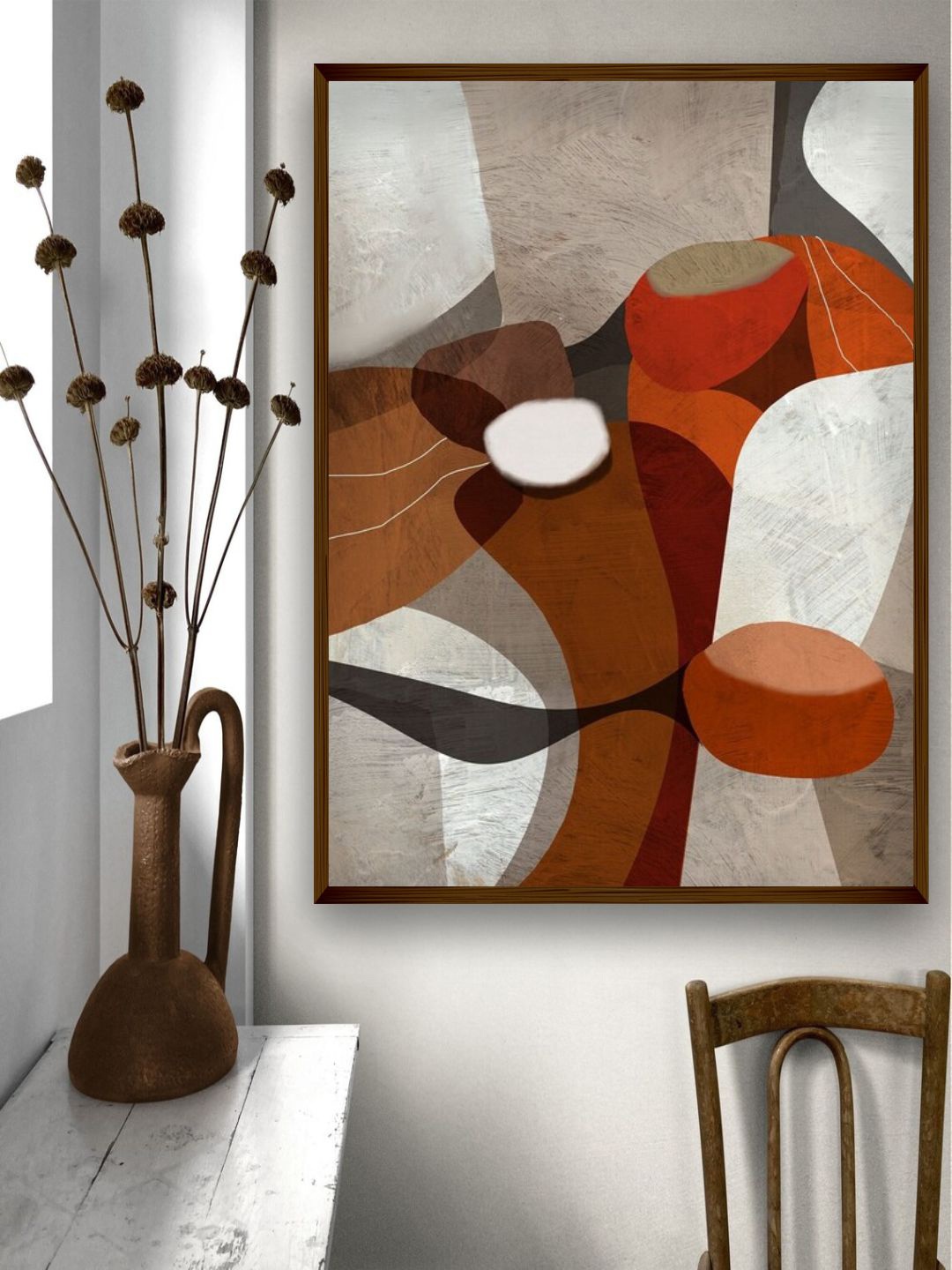 

The Art House Grey & Brown Abstract Wall Art