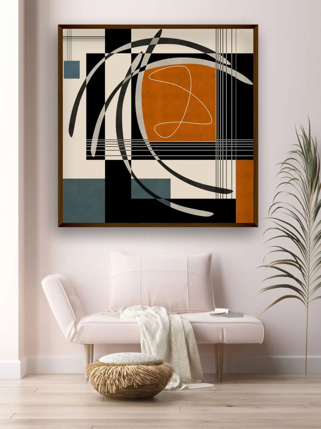 

The Art House White & Grey Abstract Wall Art