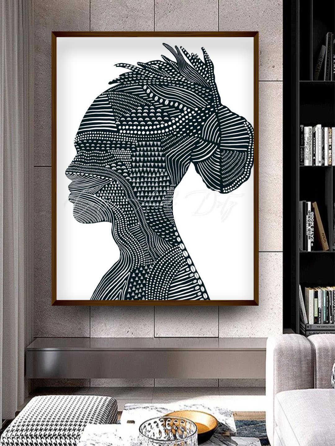 

The Art House Black & White Abstract Painting Wall Art