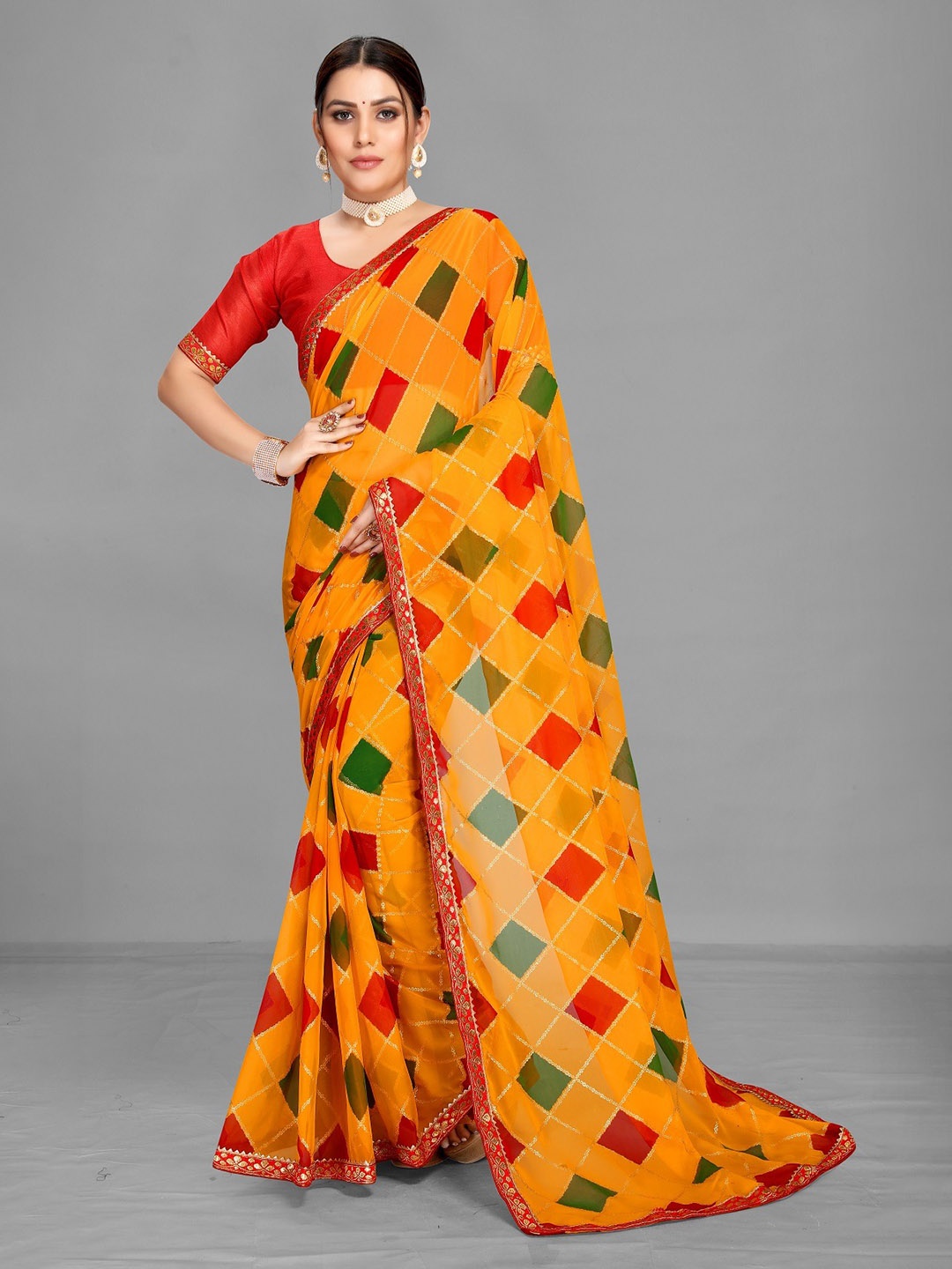 

Fashion Basket Saree, Yellow