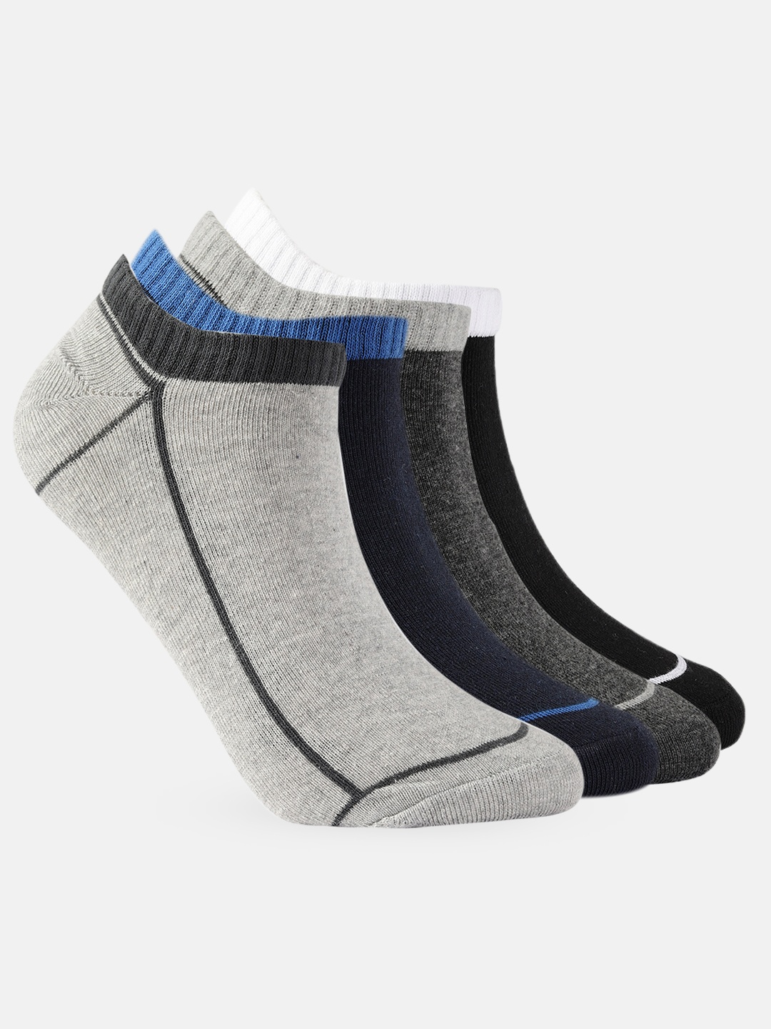 

Dressberry Women Pack of 4 Ankle-Length Socks, Grey