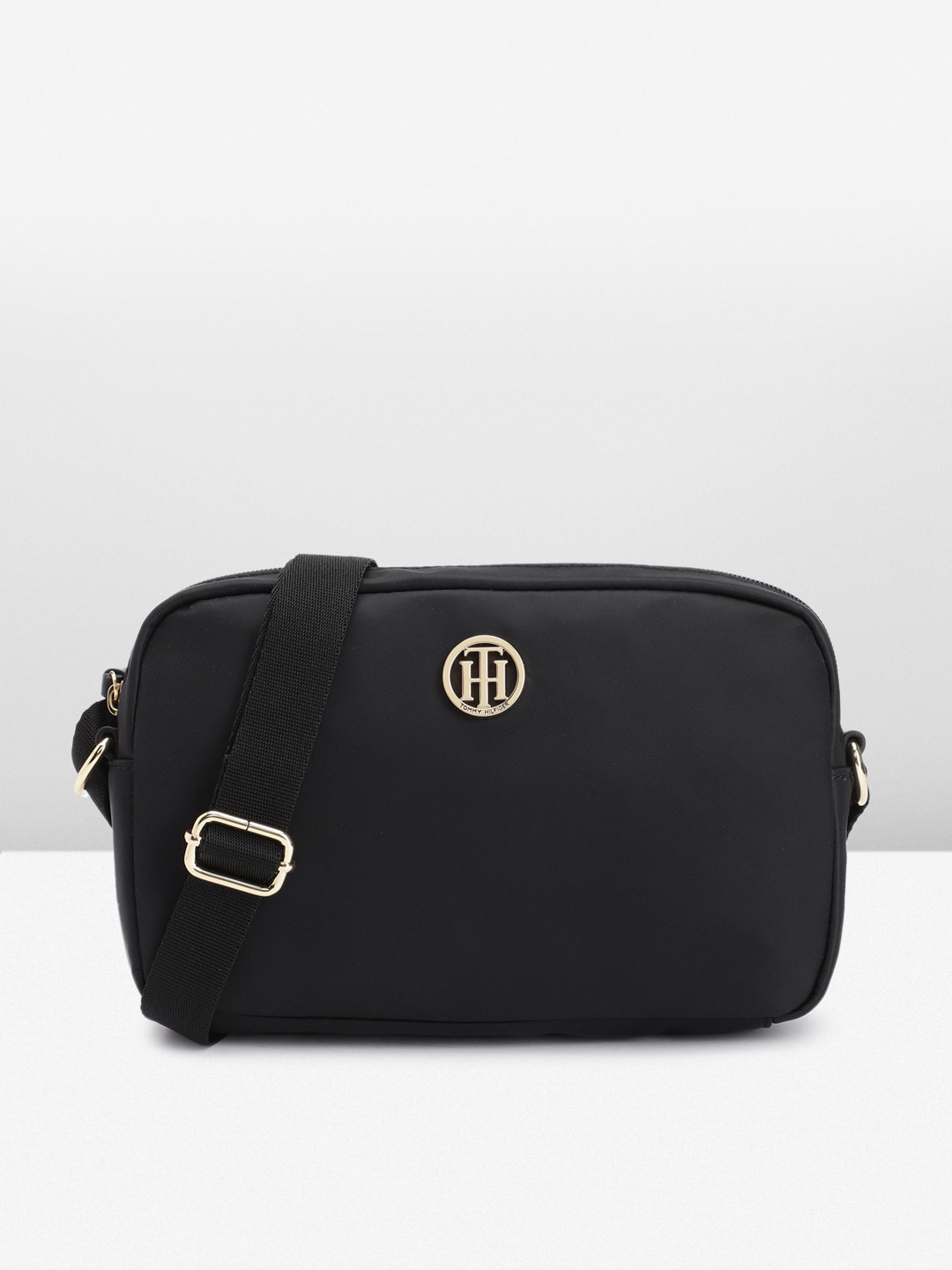

Tommy Hilfiger Structured Crossbody Sling Bag, Black