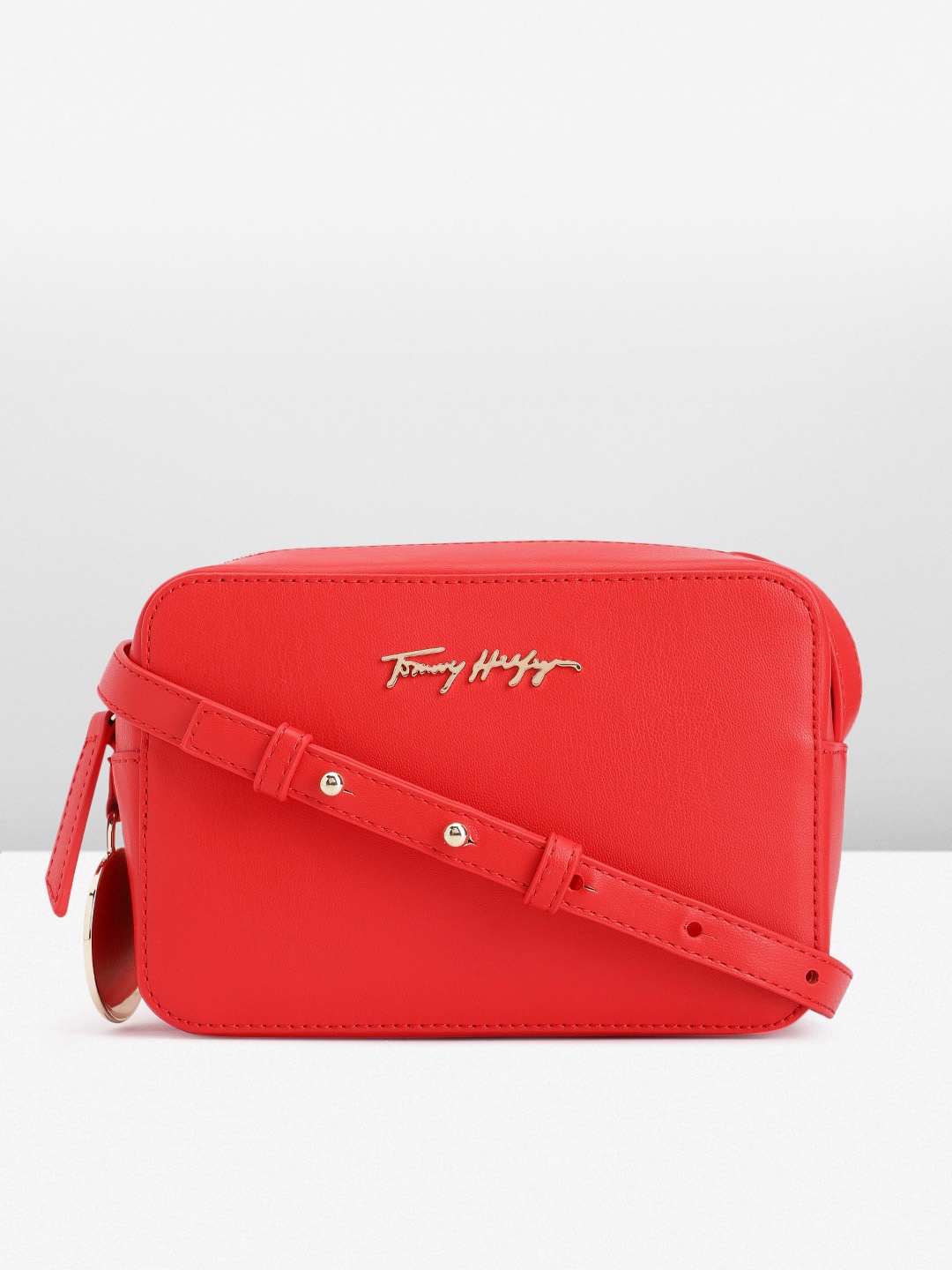 

Tommy Hilfiger Structured Crossbody Sling Bag, Red