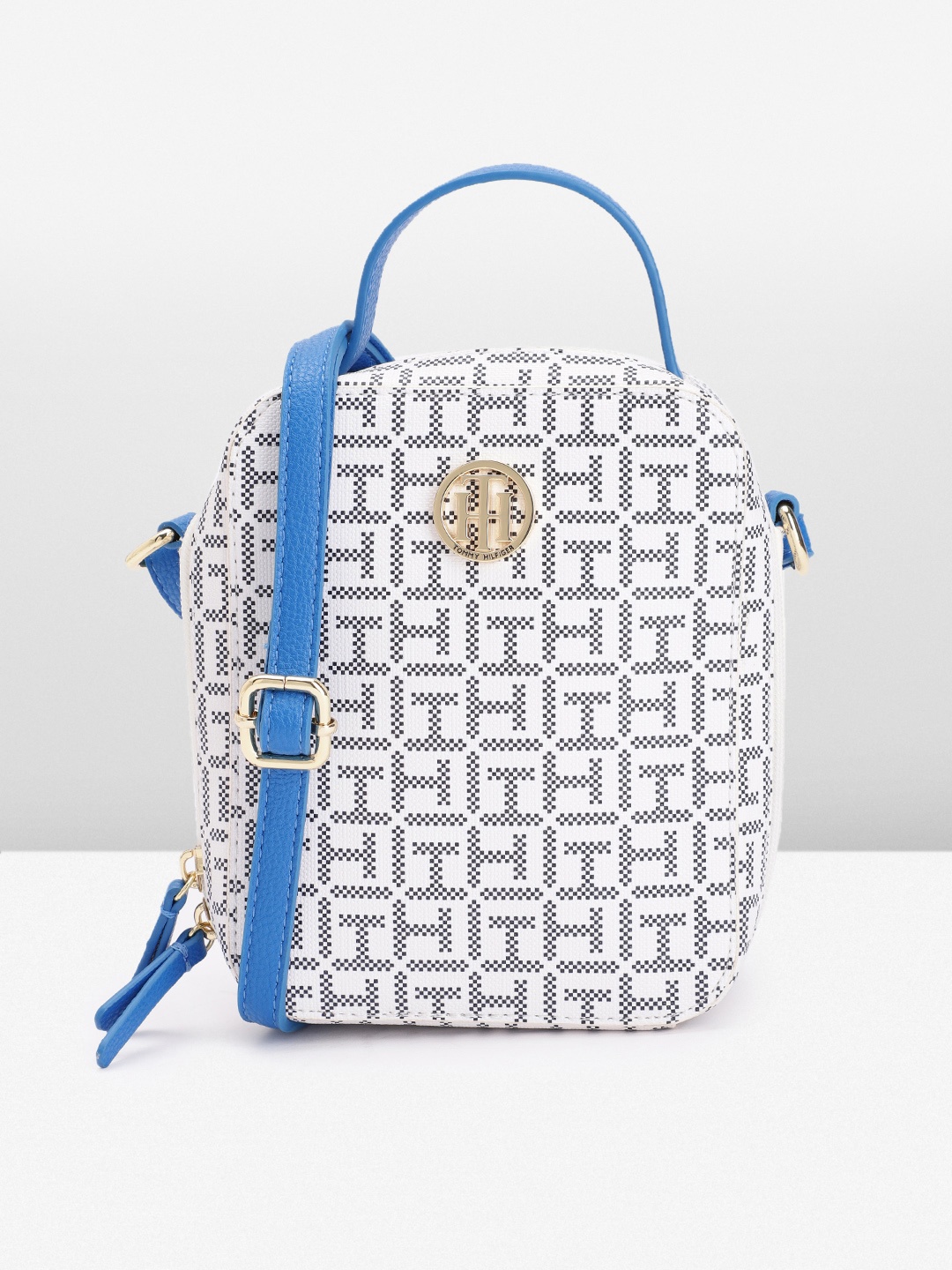 

Tommy Hilfiger CECE II Brand Logo Print Sling Bag, White