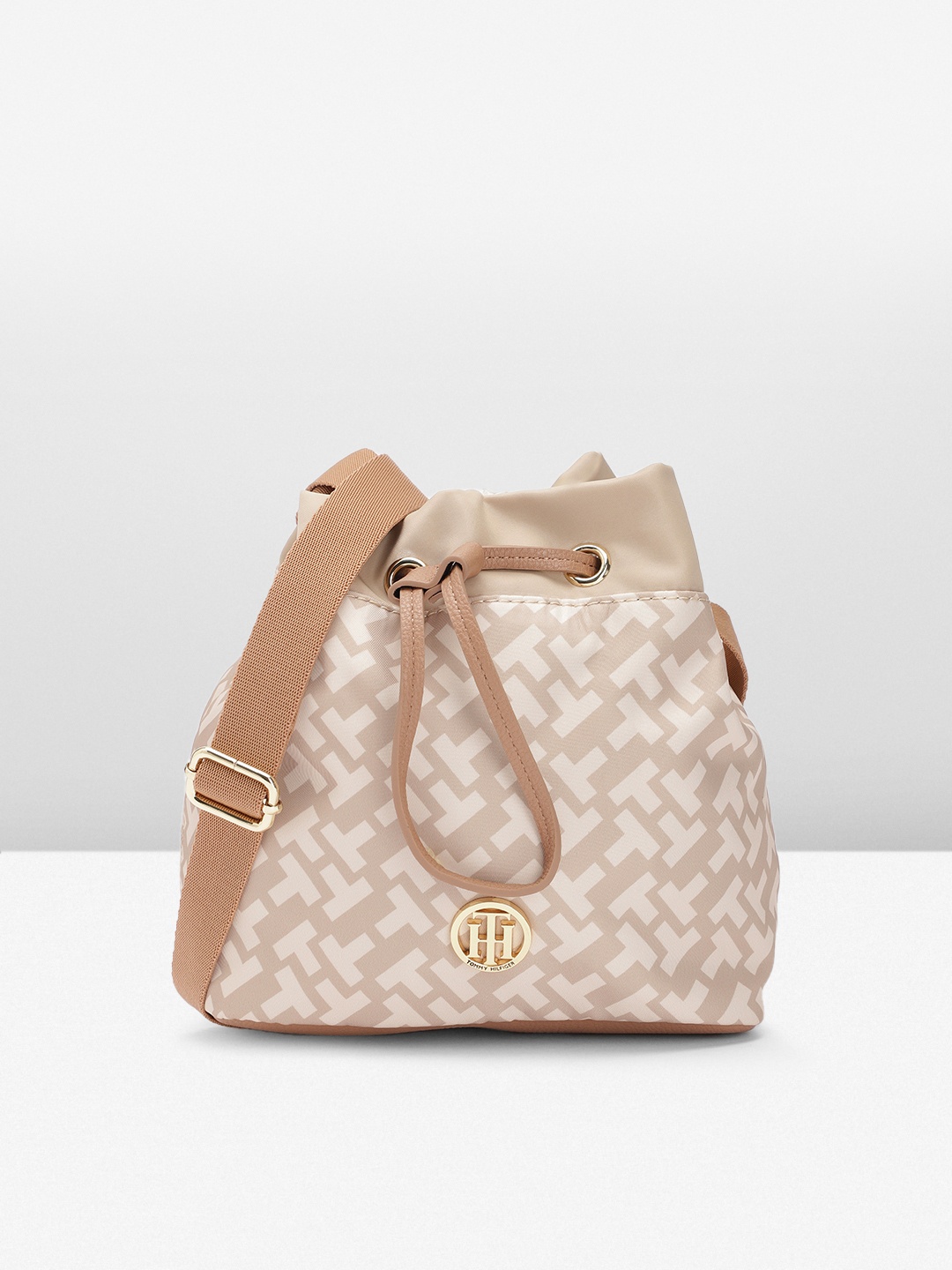 

Tommy Hilfiger Printed Sling Bag, Cream