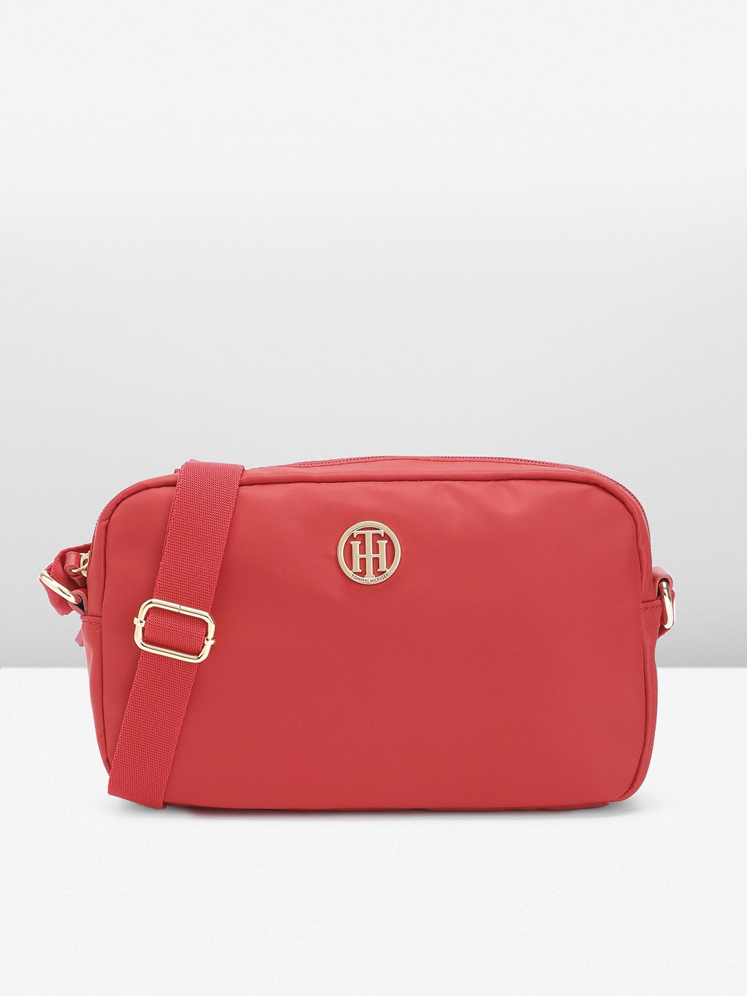 

Tommy Hilfiger Structured Crossbody Sling Bag, Red