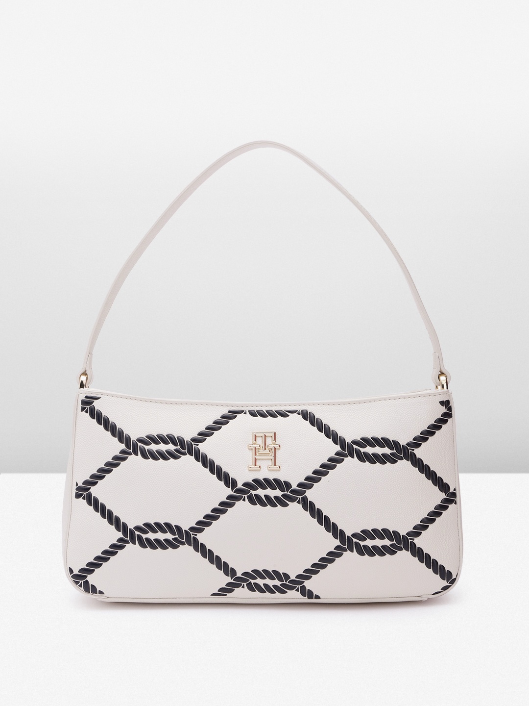 

Tommy Hilfiger Printed Handheld Bag, White