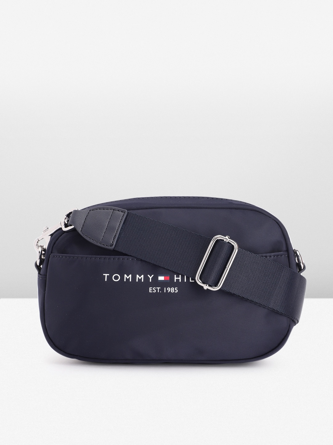 

Tommy Hilfiger Brand Logo Printed Sling Bag, Blue