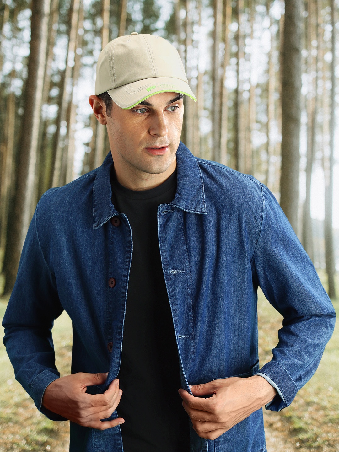 

FORCE IX Men Printed Baseball Cap, Beige