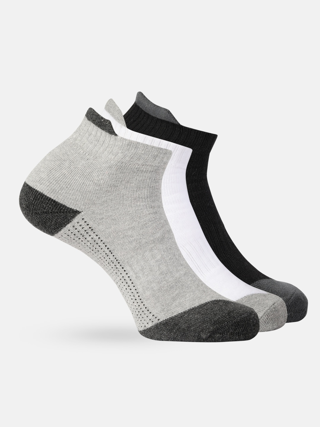 

HRX by Hrithik Roshan Men Quarter length Pack of 3 Rapid Dry Socks, White