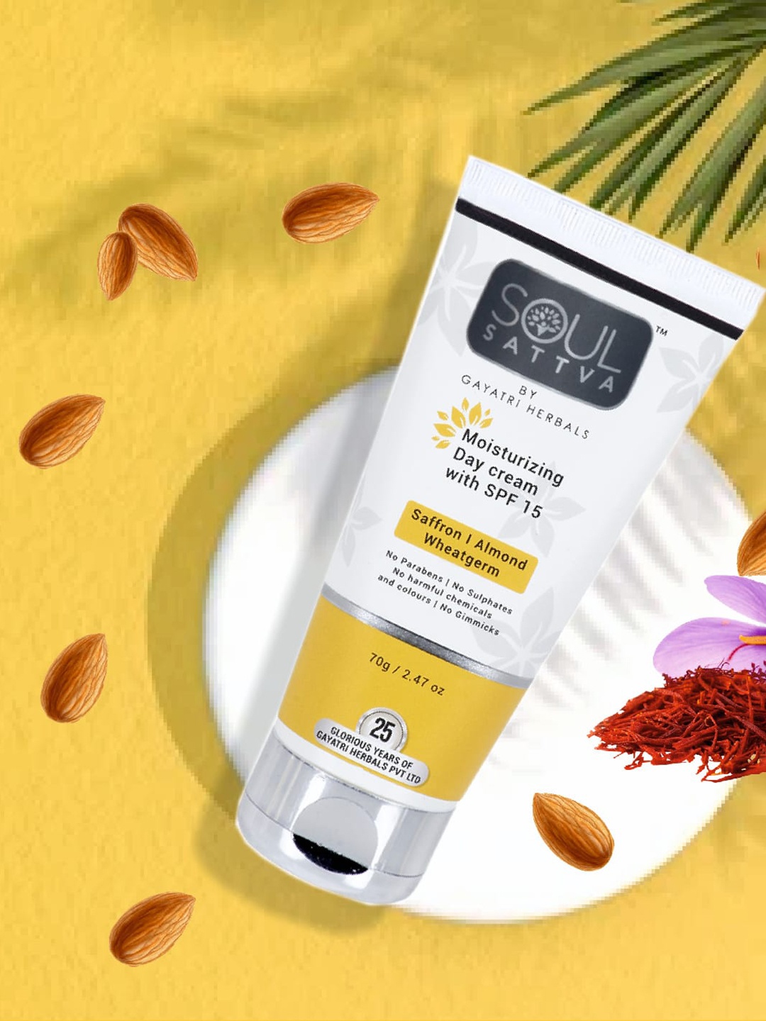 

Soul Sattva Moisturizing Day Cream with SPF15, White