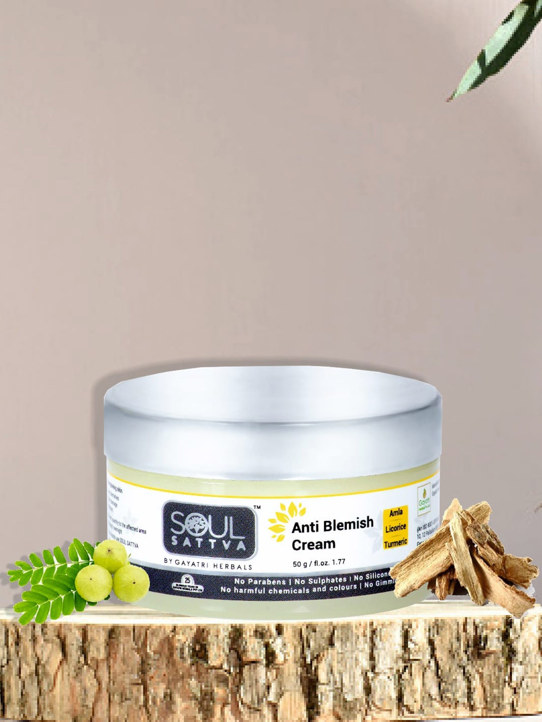 

Soul Sattva Anti Blemish Cream 50ml, White