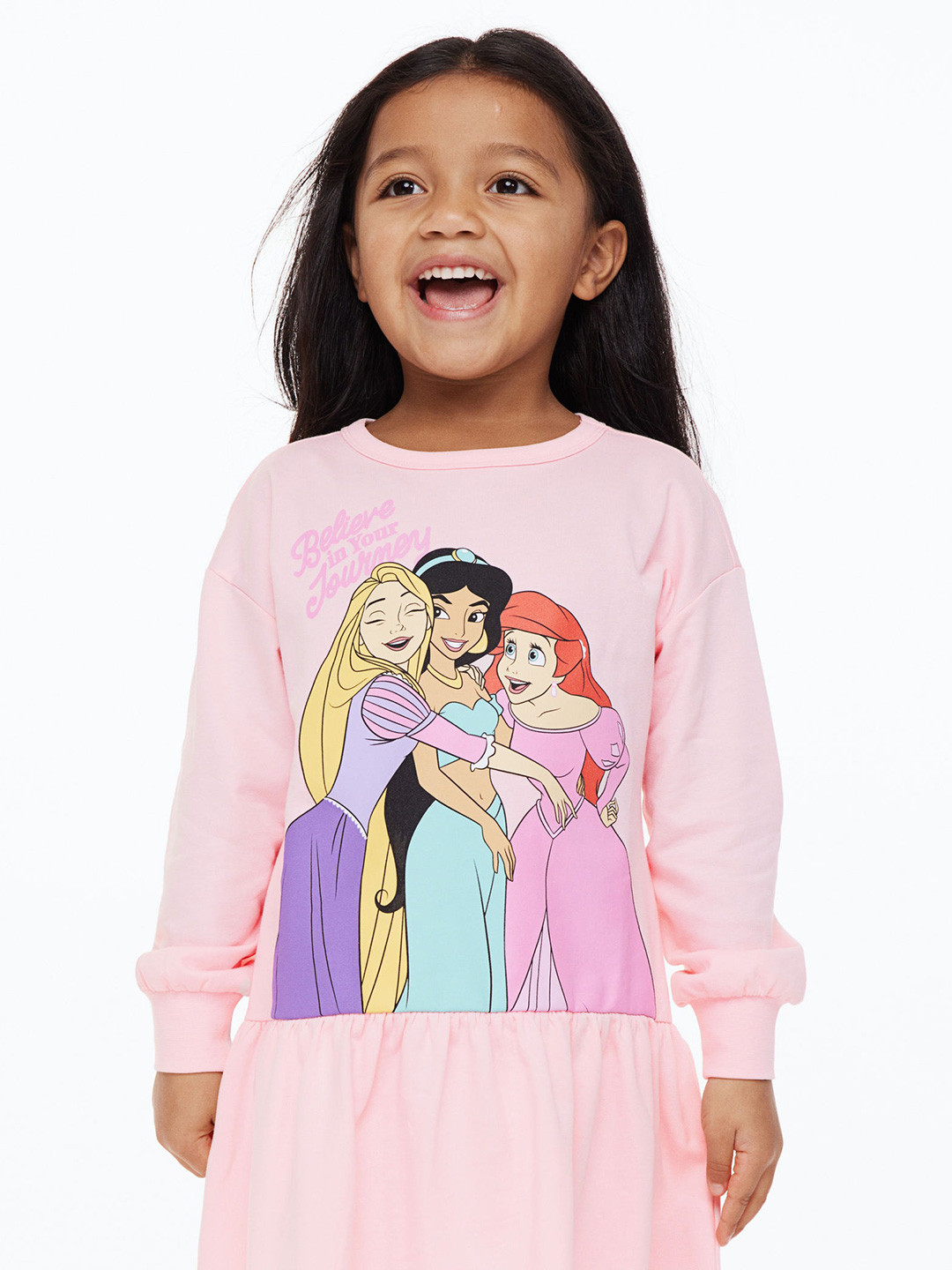 

H&M Girls 2-Piece Printed Cotton Jersey Set, Pink