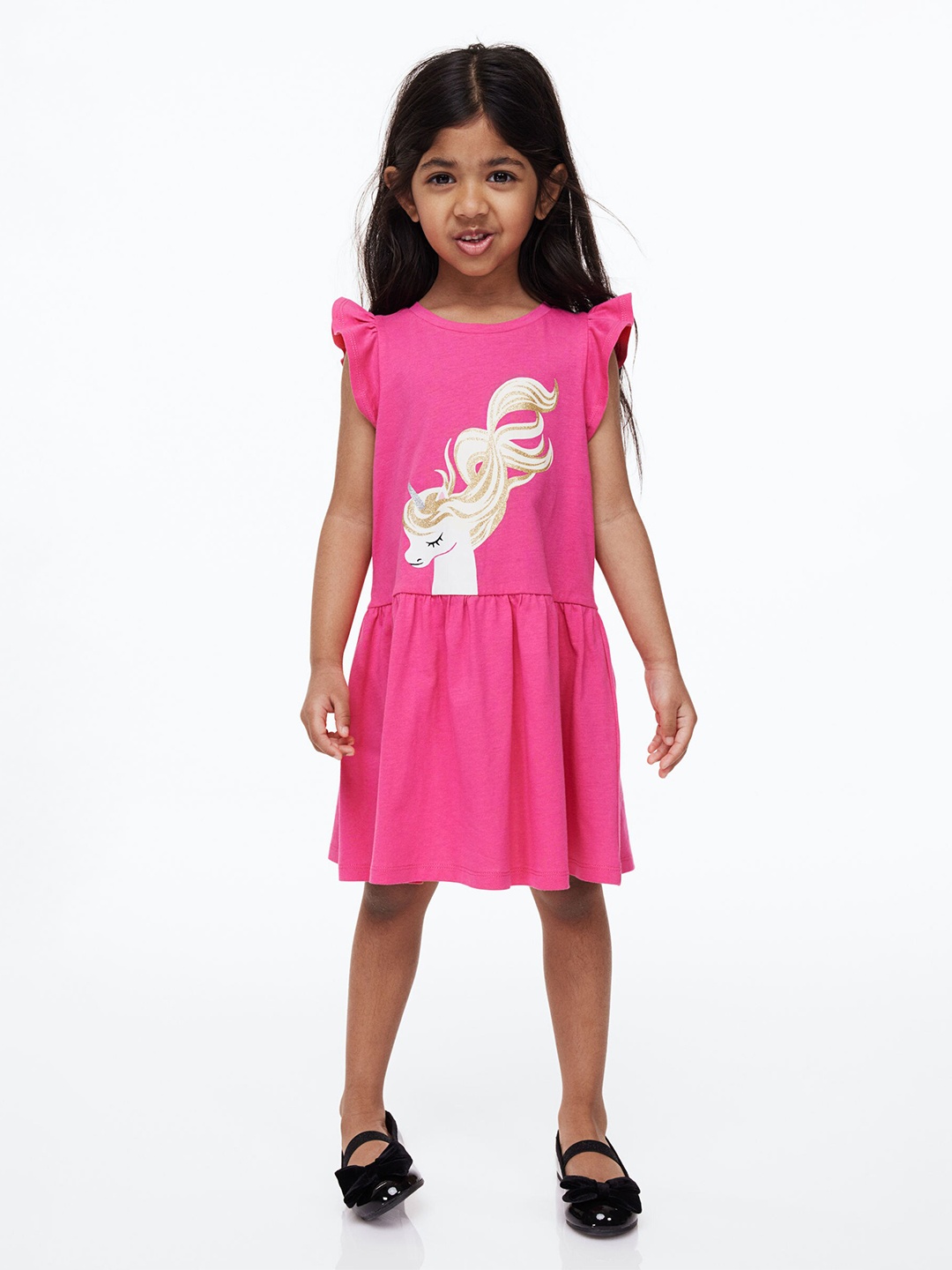 

H&M Girls Printed Dress, Pink