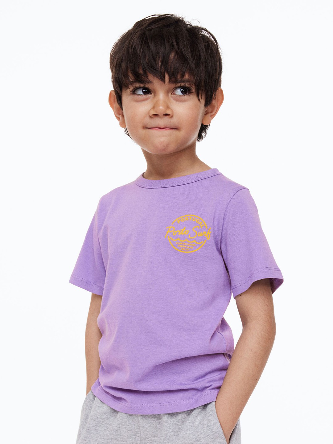 

H&M Boys Printed T-shirt, Purple