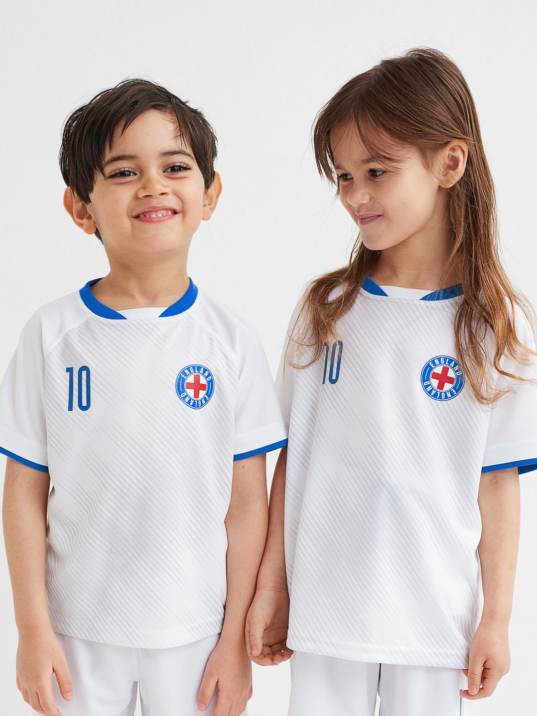 

H&M Girls Football Shirt, White