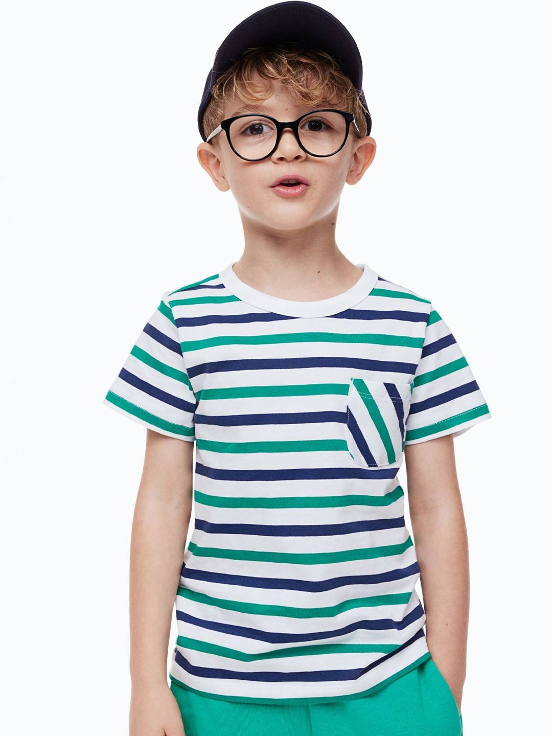 

H&M Boys 2-Pack Cotton T-Shirts, Green