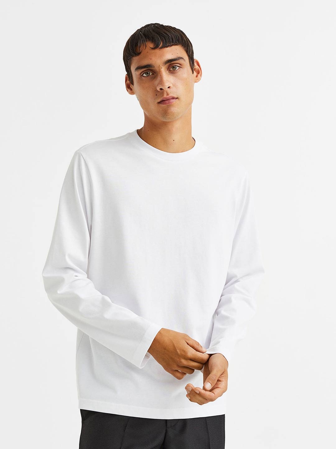 

H&M Regular Fit Thermolite Jersey Top, White