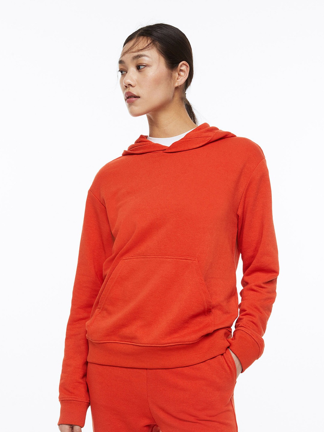 

H&M Women 2-Piece Sweatshirt Set, Orange