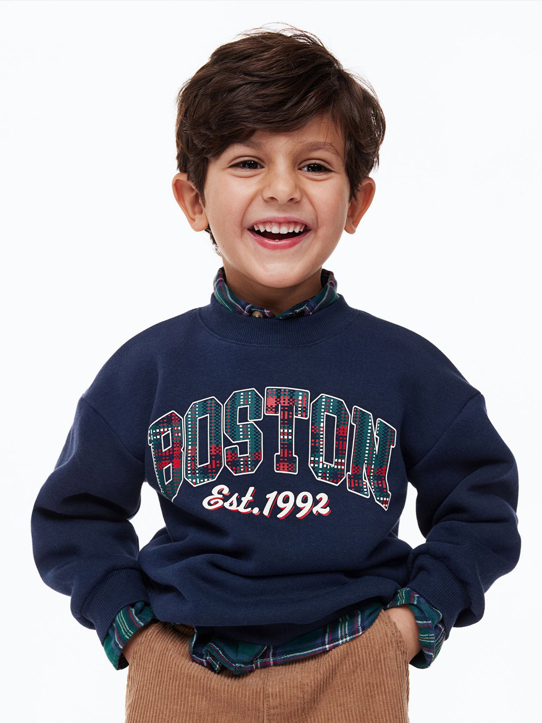 

H&M Boys Oversized Sweatshirt, Blue