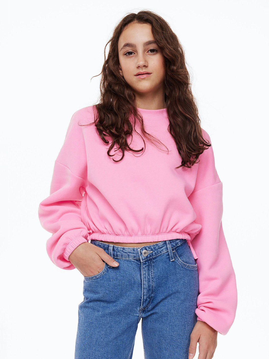 

H&M Girls Sweatshirt, Pink