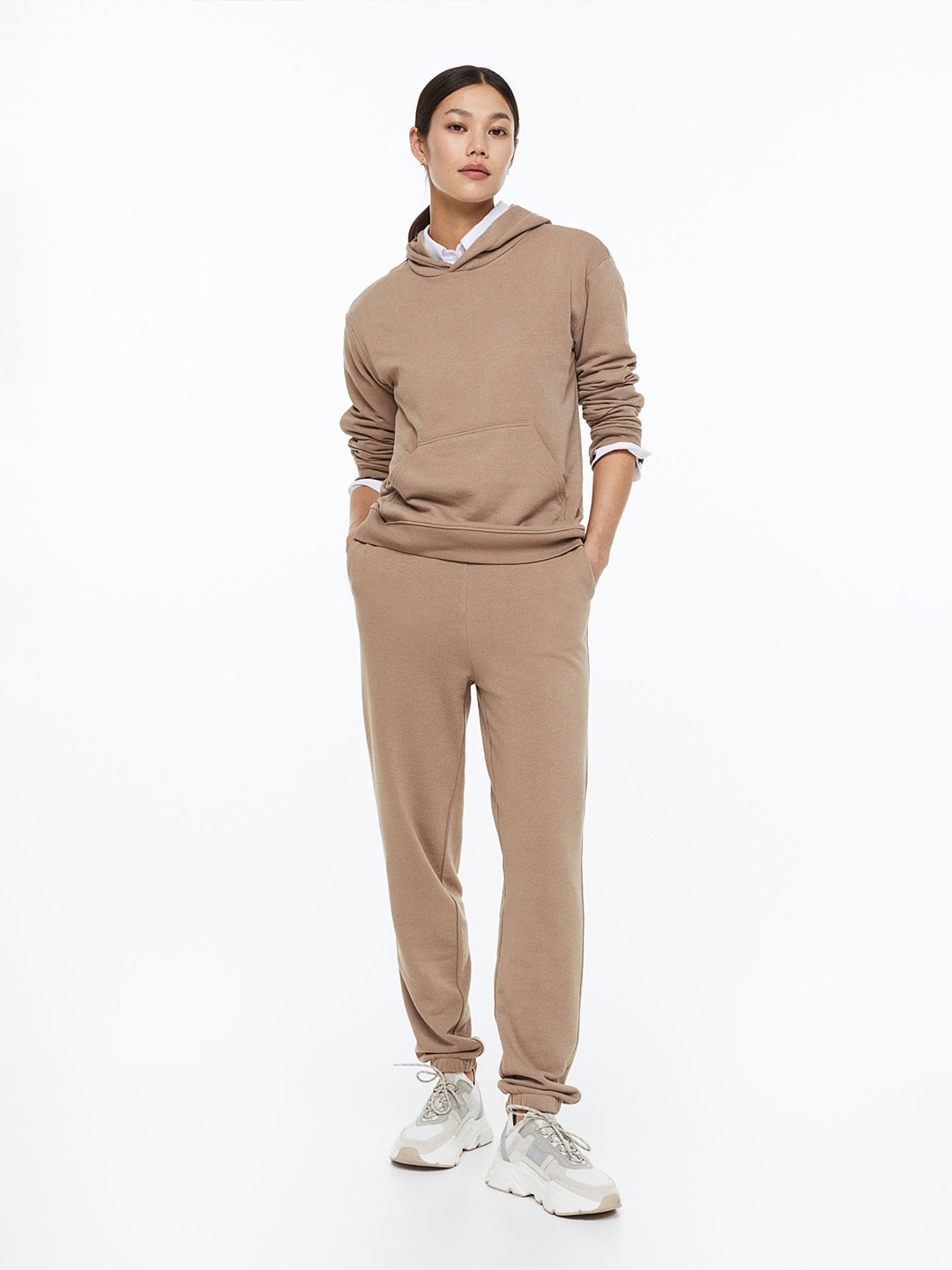 

H&M 2-Piece Sweatshirt Set, Brown