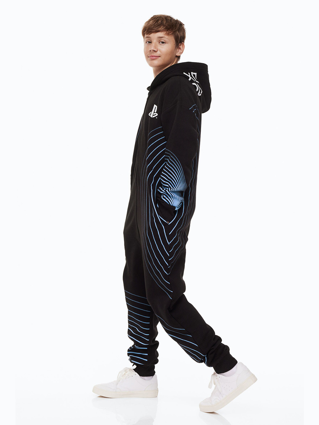 

H&M Boys Printed All-In-One Suit, Black