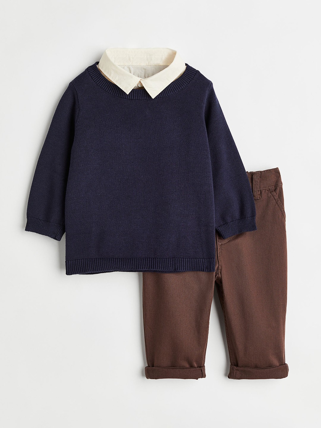 

H&M Boys 2-Piece Cotton Set, Navy blue
