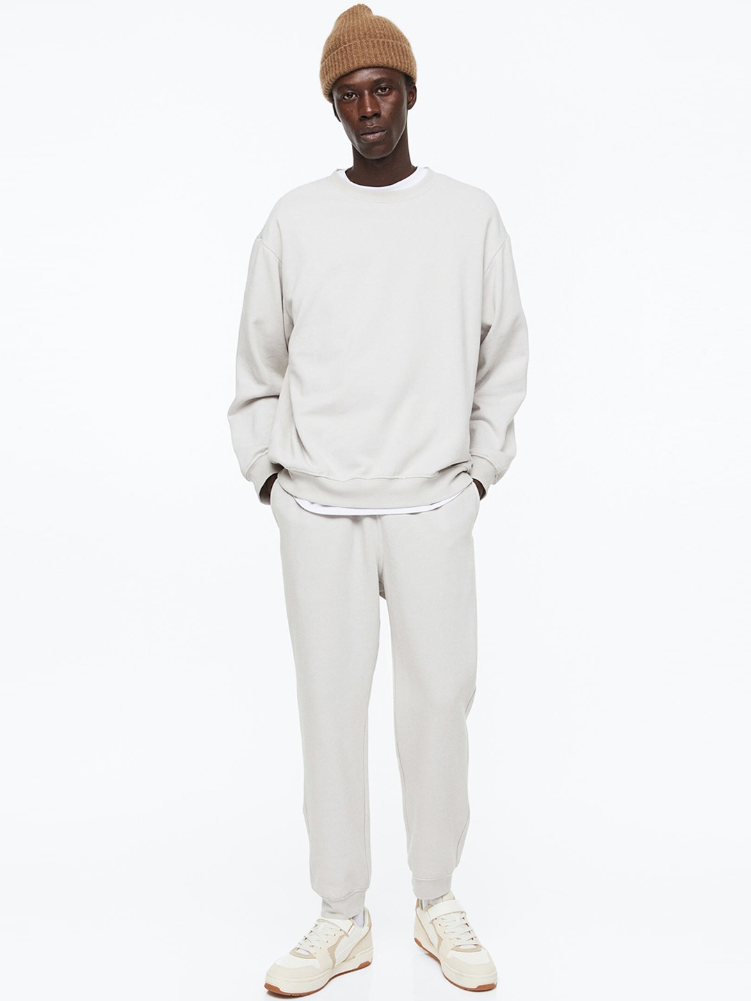 

H&M Men Relaxed Fit 2-Piece Set, Grey