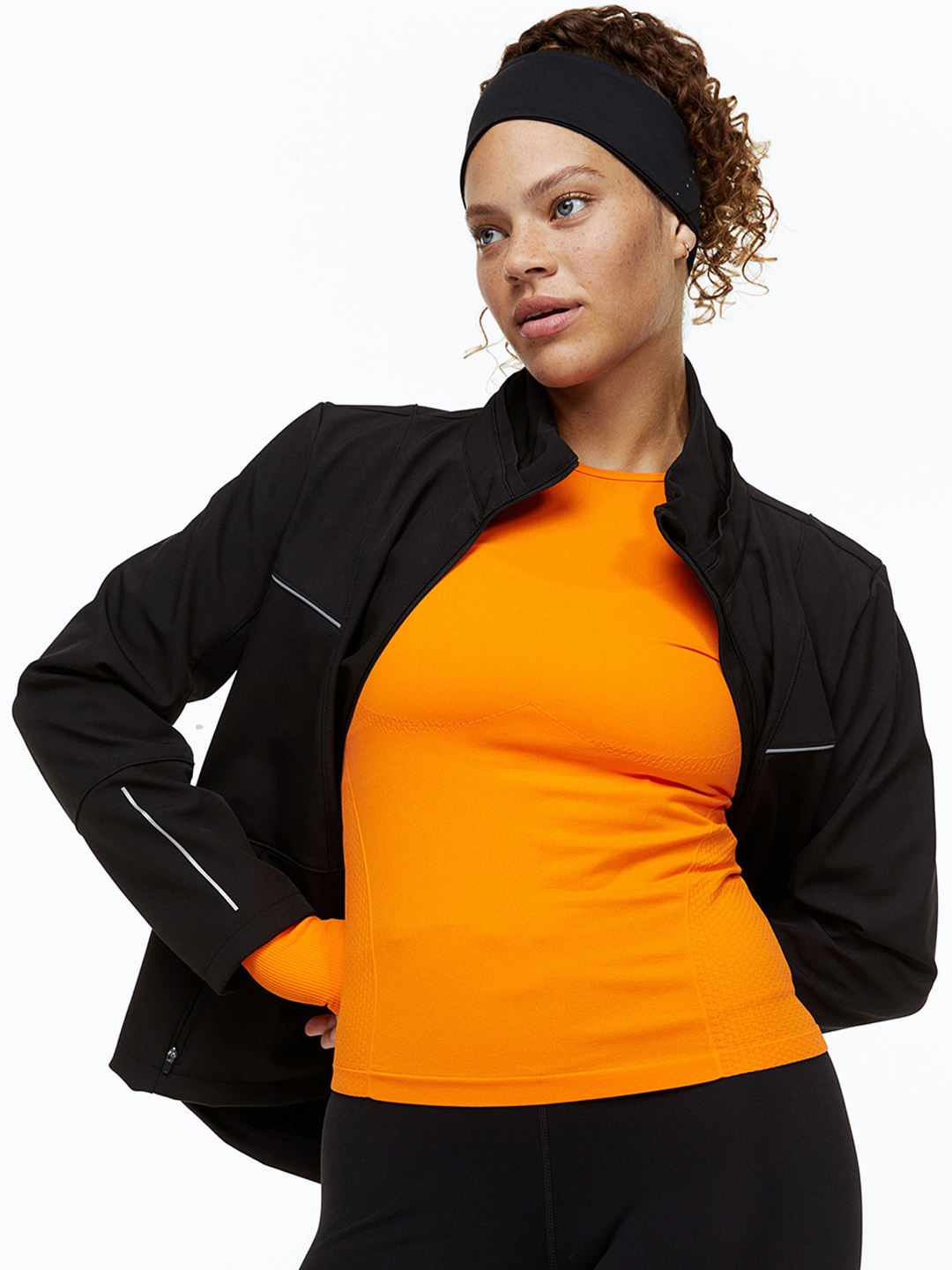 

H&M Women Warm Running Jacket, Black