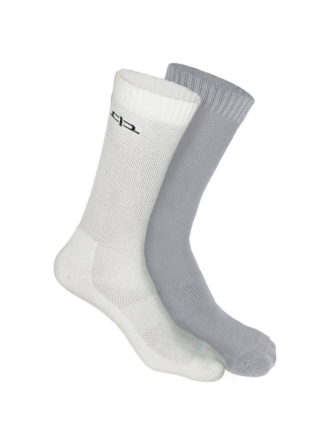 

Heelium Men Pack of 2 Bamboo Super Soft & Odour-Free Breathable Crew-Length Socks, Grey