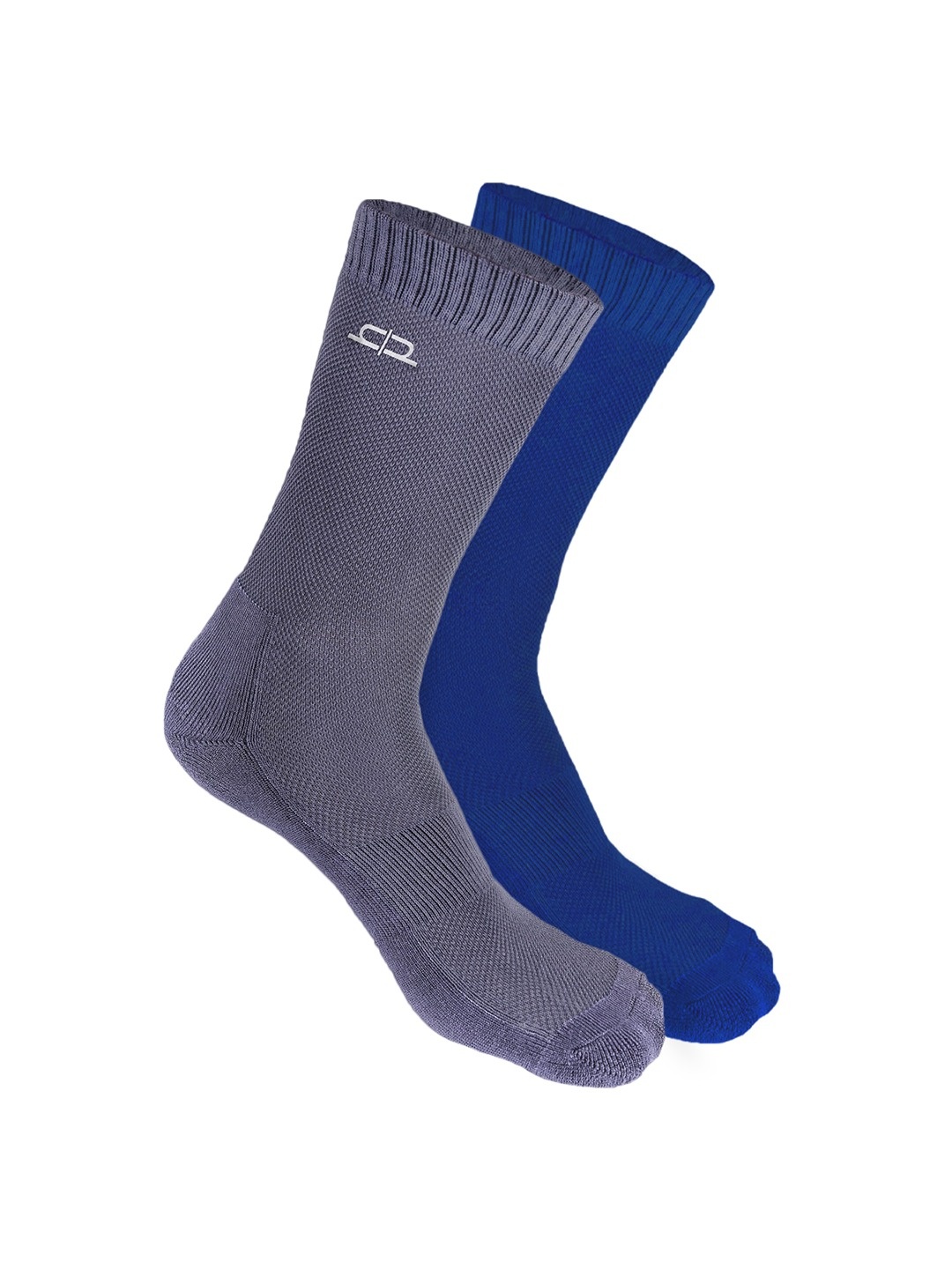 

Heelium Men Pack of 2 Bamboo Super Soft & Odour-Free Breathable Crew-Length Socks, Blue